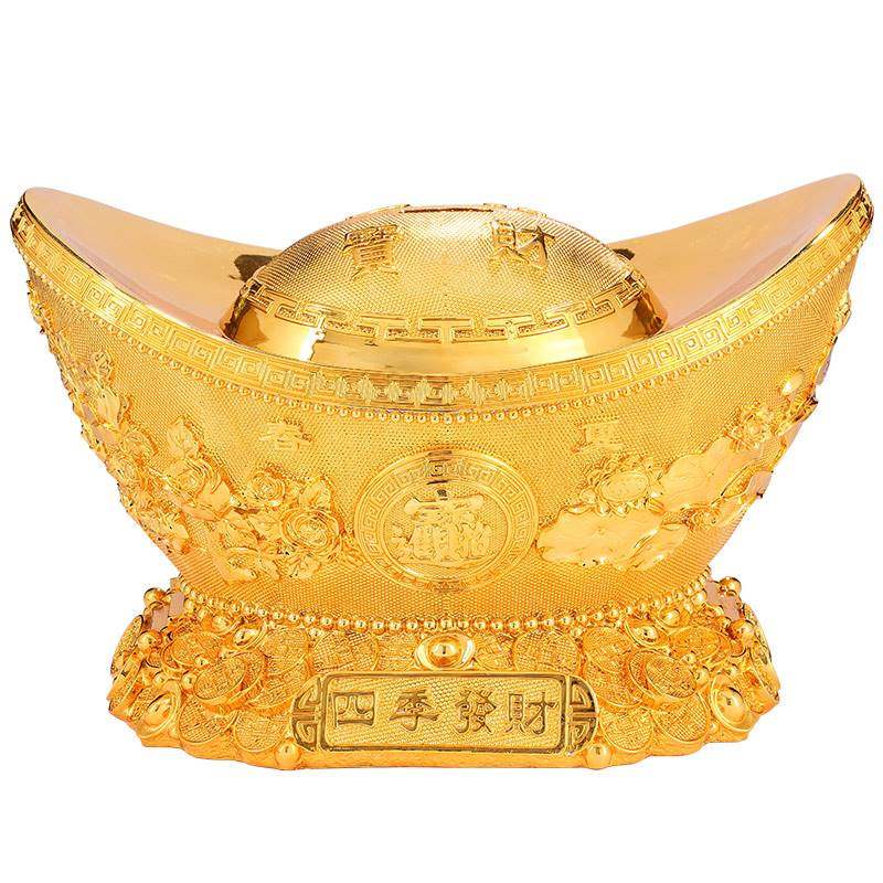 招财进宝金元宝摆件大号存钱罐店铺开业礼品酒柜办公桌装饰品摆设
