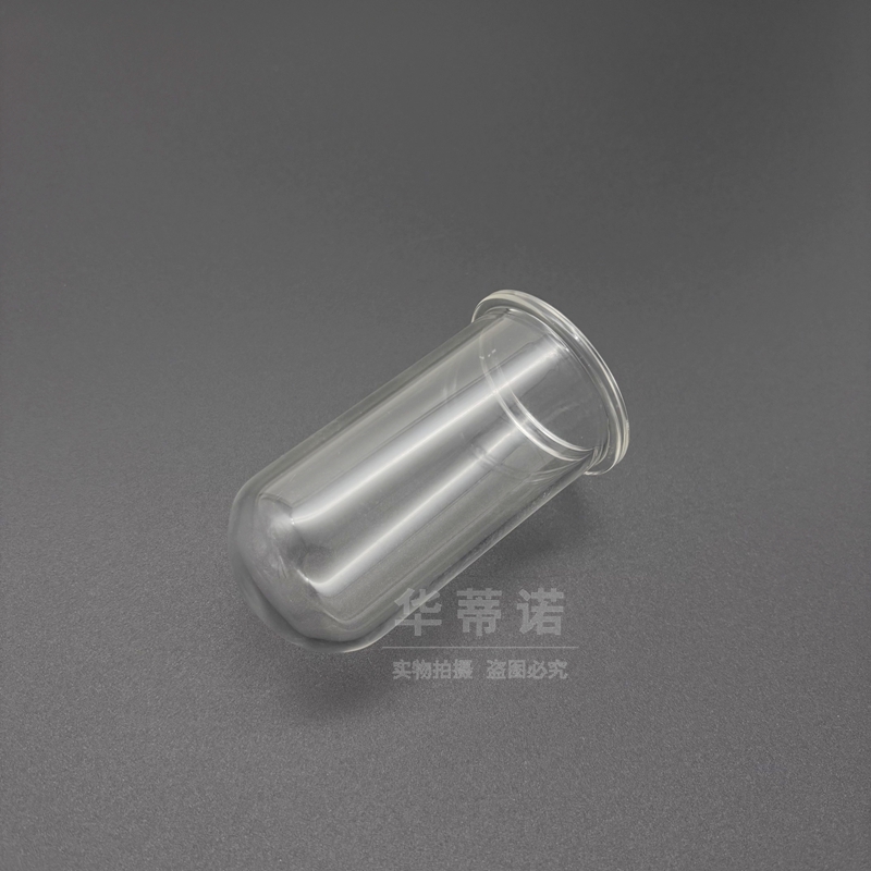 推口试管 推边3mm高硼硅推口推边喇叭口反口翻口试管玻璃试管 圆底平底试管 可放花架 - 图0