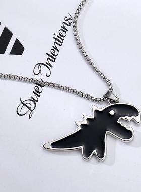 钛钢男女可爱卡通项链不褪色