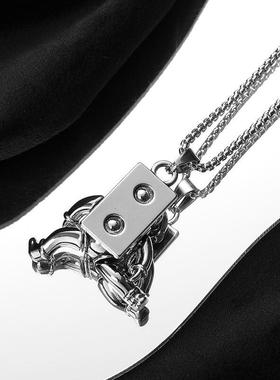 钛钢男女土酷项链不褪色不过敏