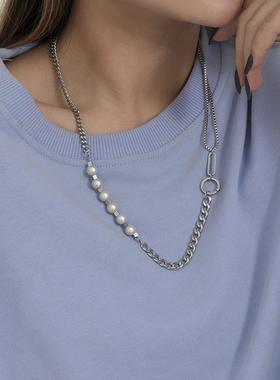 钛钢拼接女东大门热款项链