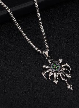 钛钢指南针不褪色测试推荐项链