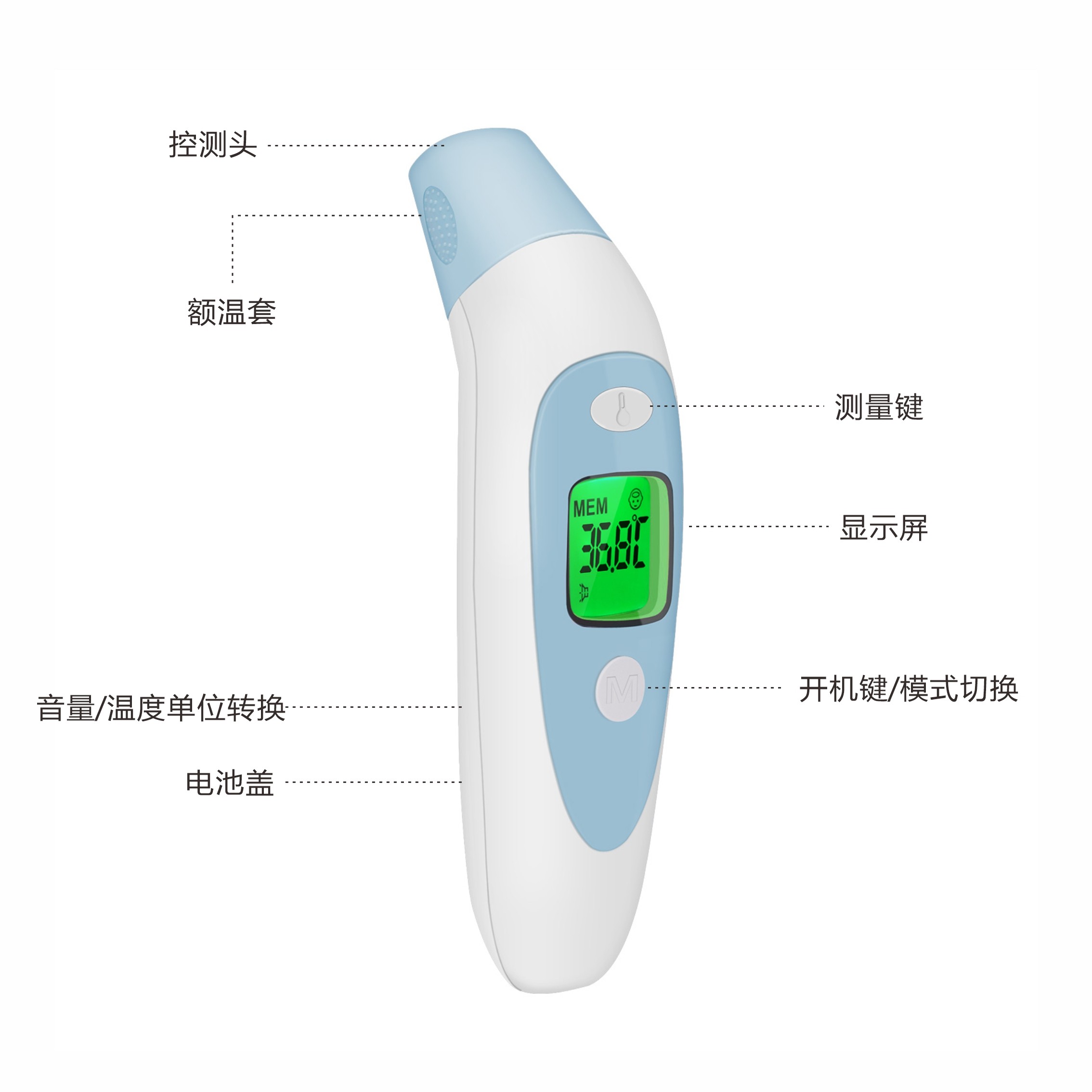 迈泰电子体温枪精准家用体温检测仪 迈泰医疗器械体温计类