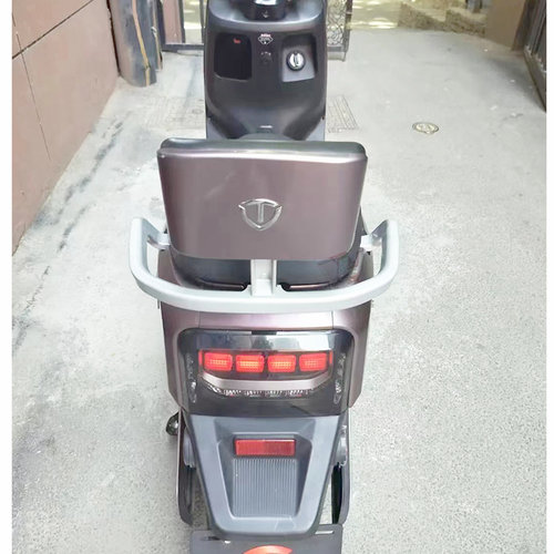 台铃电动车优跑KS后靠背总成后尾翼铝合金后提车扶手后靠背支架 - 图1