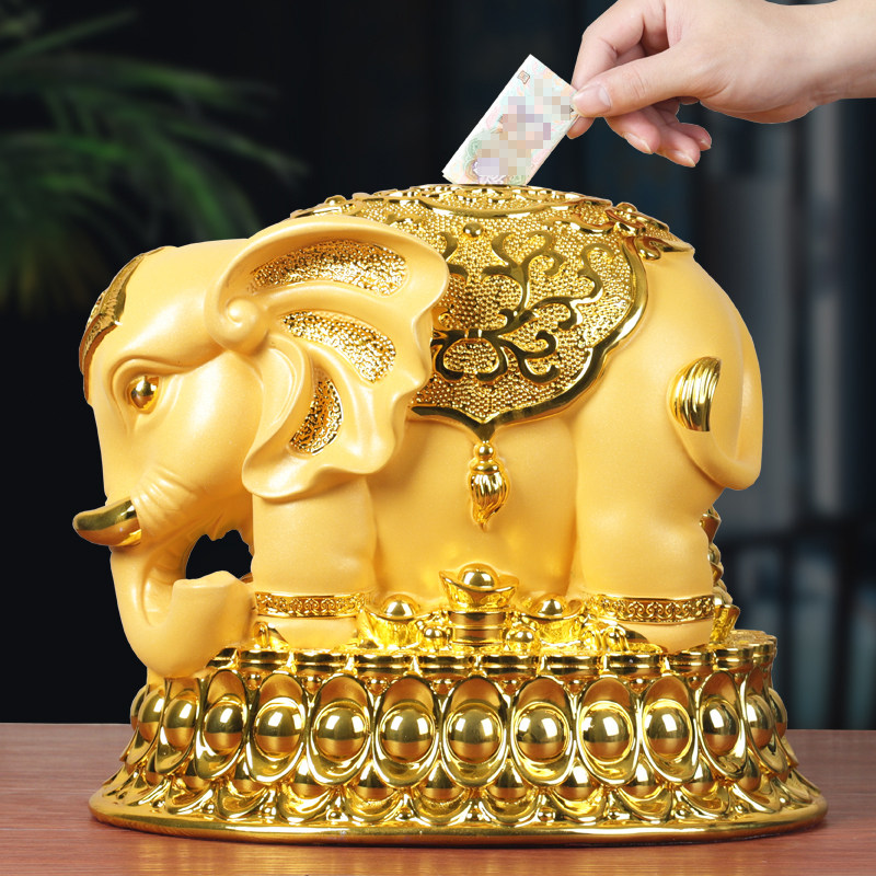 2023年招财大象存钱罐可存可取储蓄罐大人家用大容量超大摆件礼品,淘宝优惠券,粉丝福利购,淘宝优惠卷