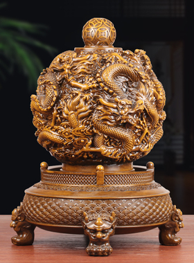 可旋转中式九转乾坤鼎摆件