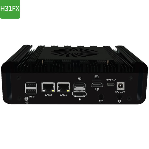 倍控N100双网N150工控机2.5G 双串口6USB嵌入式小主机软路由控制器Linux centos维盟 pfsense 迷你电脑J6412 - 图1