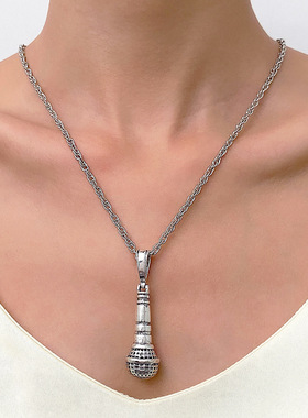 锁骨链项链欧美嘻哈立体