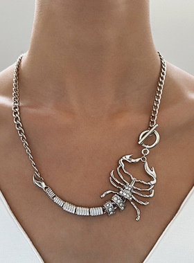 欧美跨境时尚朋克镶钻性感身体链