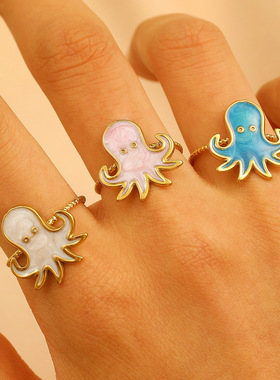 欧美跨境海洋度假风贝壳戒指女章