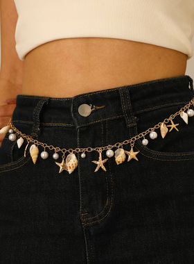 波西米亚夏季沙滩贝壳项链手链女