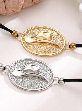 欧美跨境民族风西部牛仔帽子手绳