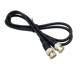 Cable de enchufe Q9 de puente coaxial macho doble BNC