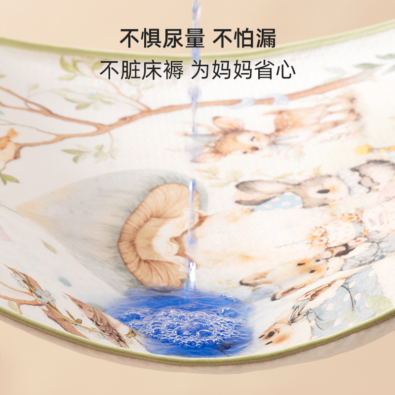婴儿隔尿垫纯棉防水不闷热新生儿宝宝床垫水洗大尺寸姨妈垫四季款