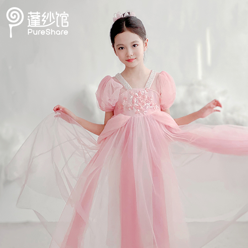 pureshare蓬纱馆 女童礼服夏季襦裙儿童连衣裙2025新款小女孩裙子 - 图1