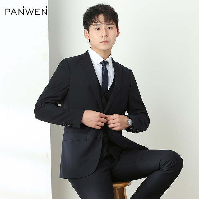 Suit men's suits business dressing college student civil servant interview occupation work at work, suit groomsman service small suit