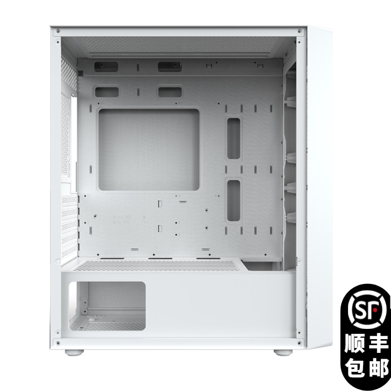 世纪之星瑶光机箱matx台式机ITX主机厚板材游戏电竞机箱 360水冷 - 图1