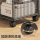Movable bookshelf for students special large capacity book and stationery storage rack under the table wheeled trolley storage rack