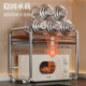 Microwave oven storage rack