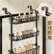Bathroom storage rack, bathroom punch-free multi-layer hanging basket storage rack, bathroom multi-functional storage artifact shelf