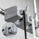 Stainless steel mobile floor mop rack
