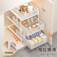 Double-layer pull-out storage rack under the sink cabinet, layered shelf inside the sink cabinet, bathroom toilet storage box