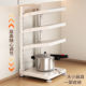 Pot storage rack, multi-functional kitchen storage rack, multi-layer pot rack in the cabinet, floor-to-ceiling layered rack under the sink