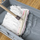 Stainless steel mobile floor mop rack