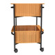 Small trolley storage rack, high-looking mobile snack storage rack, living room floor-standing storage rack, layered artifact, large capacity