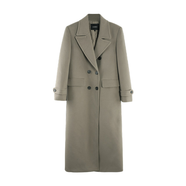 Temperament woolen coat women's mid-length woolen coat