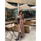Temperament waist-hugging woolen coat suit long jacket