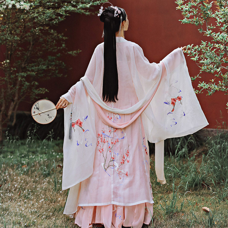 【醉桃溪】原创汉服女正品对襟6画扇 画扇汉服