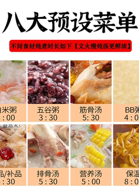 白瓷养生全自动熬煮粥神器炖汤锅