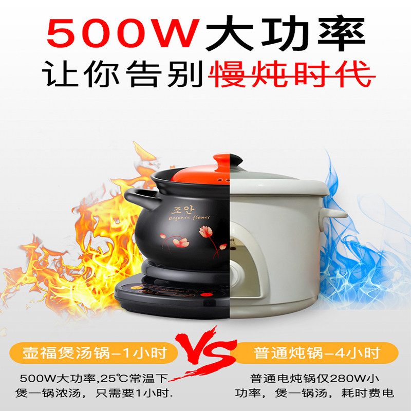 分体式快速全自动煲汤锅煮粥砂锅 源趣电炖/煮粥锅/文火炉