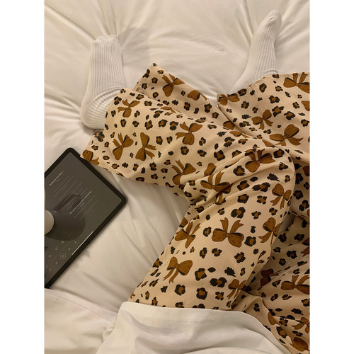 馨帮帮Homedress 本命年小马睡裤女春夏新款可外穿薄款透气家居裤 - 图0