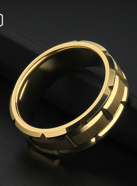 MOKANI嘻哈百搭男士钨金指环