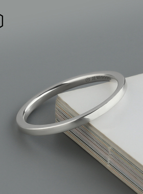 梦卡妮9999素银单身戒指