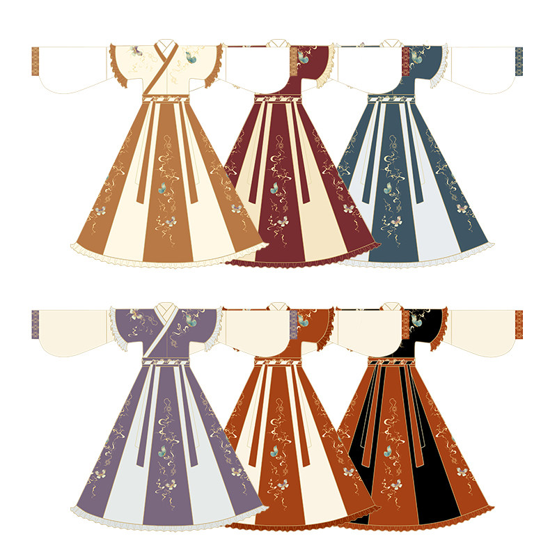 正品原创女中国风交领秋装飘逸汉服 近庸民族服装/舞台装