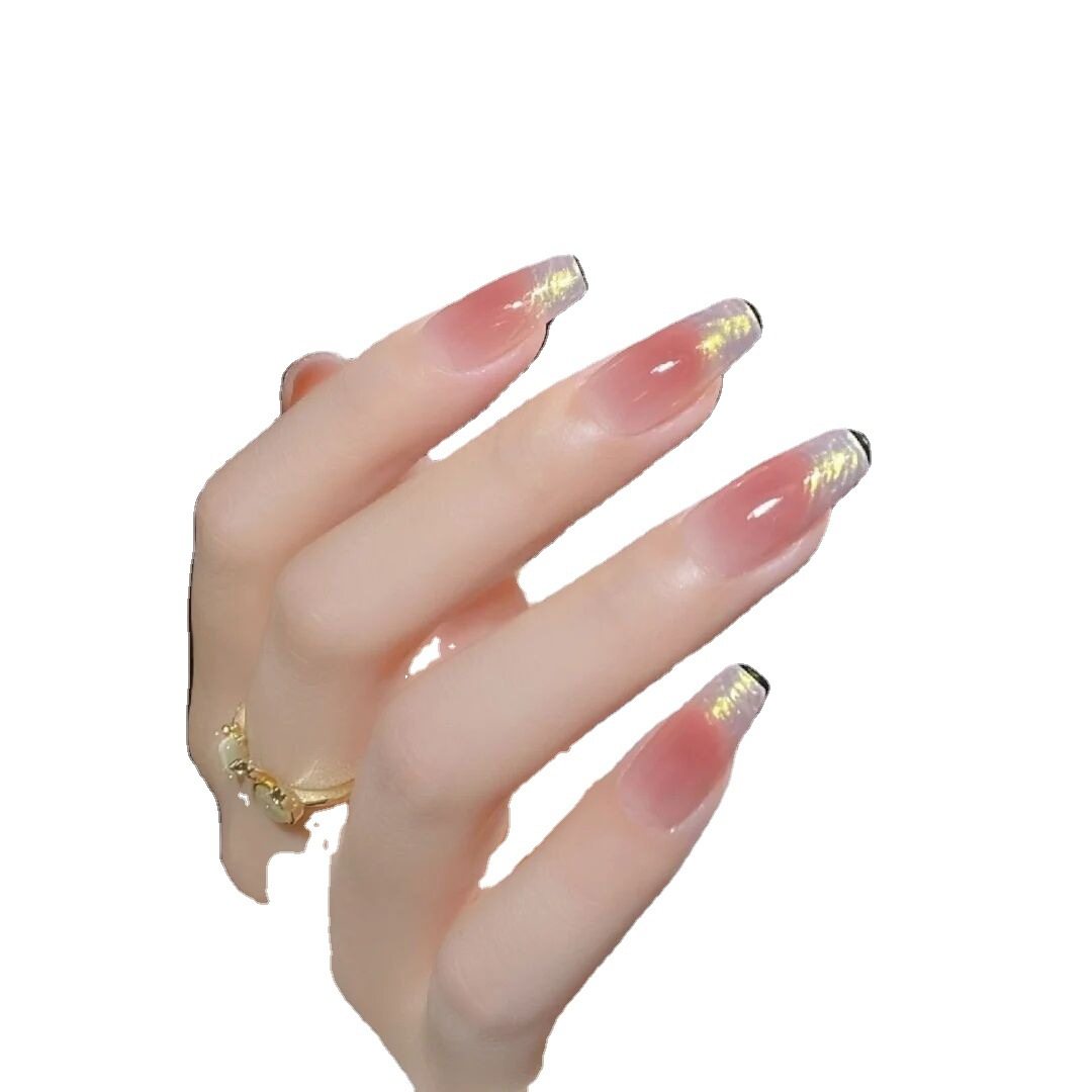 简约气质穿戴甲短款显白纯欲气质美甲贴片小香风猫眼甲片可拆卸,淘宝优惠券,粉丝福利购,淘宝优惠卷