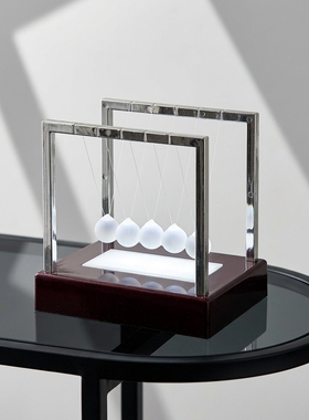 金属透明框架牛顿静音桌面摆件