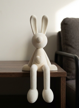 ins网红陶瓷兔子装饰摆件