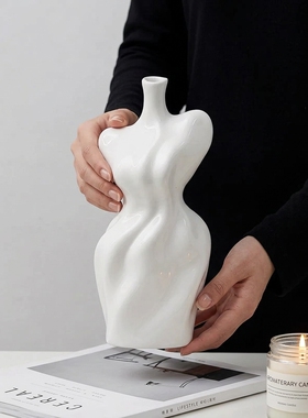 创意人体造型陶瓷花瓶家居摆件
