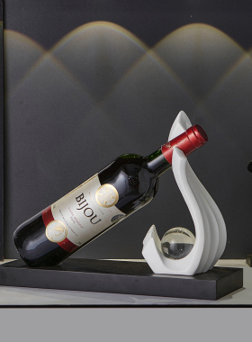 轻奢高档酒柜红酒架艺术斜放架托