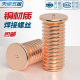 Copper-plated carbon steel spot welding screws