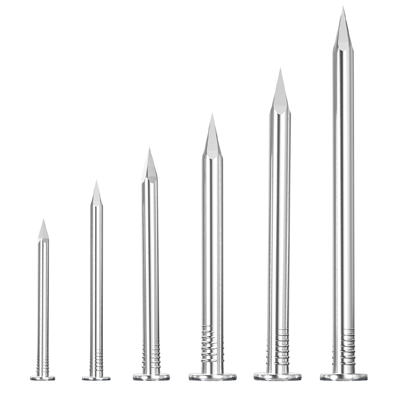 304/201不锈钢圆钉钢钉元钉木工木头挂画钉加长洋钉铁钉地板钉子-图3