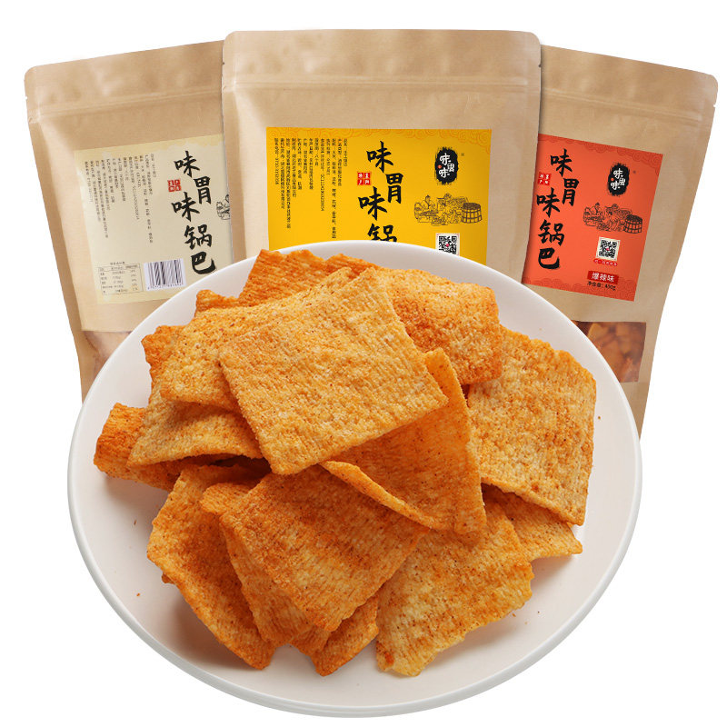 味胃味手工老襄阳休闲食品大米锅巴 味胃味膨化食品