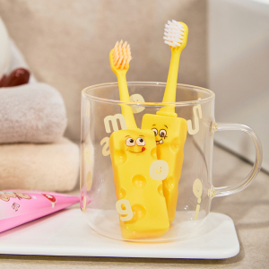 沐暄儿童奶酪造型乳牙刷2支