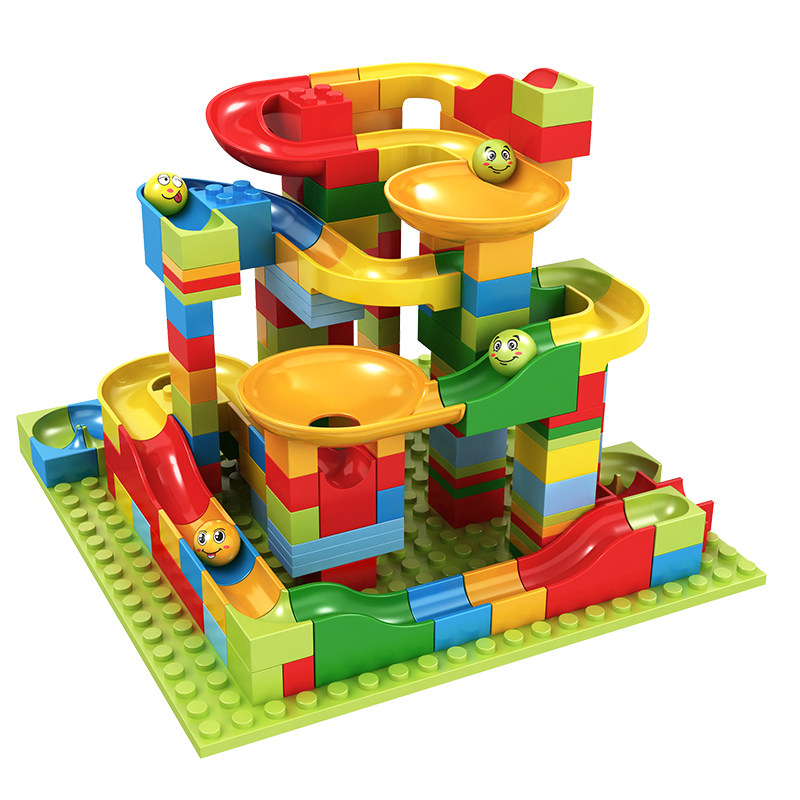 滑道益智力3-4岁多功能6拼装玩具 斯纳恩建构/拼插积木