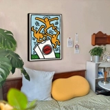 Тенденция мультфильма украшения живописи Кешалин Магазин одежды Фоны Фоны стены картина