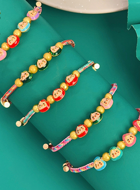 端午节五彩绳粽子手链手工编织